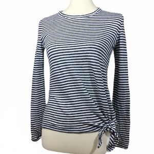 Madewell | Blue / White Striped Knotted Top Size S
